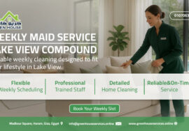 weekly maid service Lake View compound