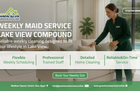 weekly maid service Lake View compound