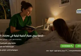 خدمة بيبي سيتر أجنبية ليلية في سرايات المعادي