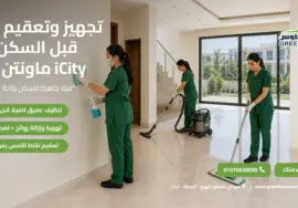 تجهيز وتعقيم فيلا قبل السكن في ماونتن فيو iCity